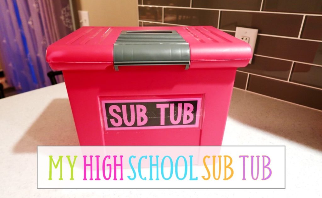 My High School Sub Tub Busy Miss Beebe