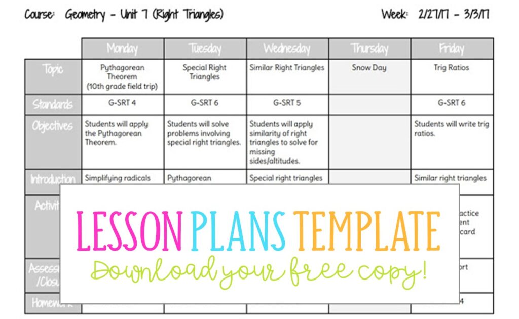 Lesson Plan Template Word Doc from www.busymissbeebe.com