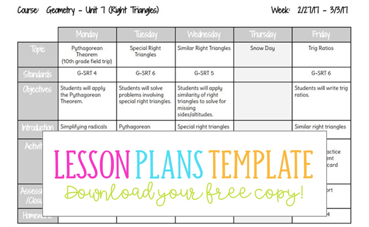 Google Docs Lesson Plans Template - Busy Miss Beebe With Blank Unit Lesson Plan Template