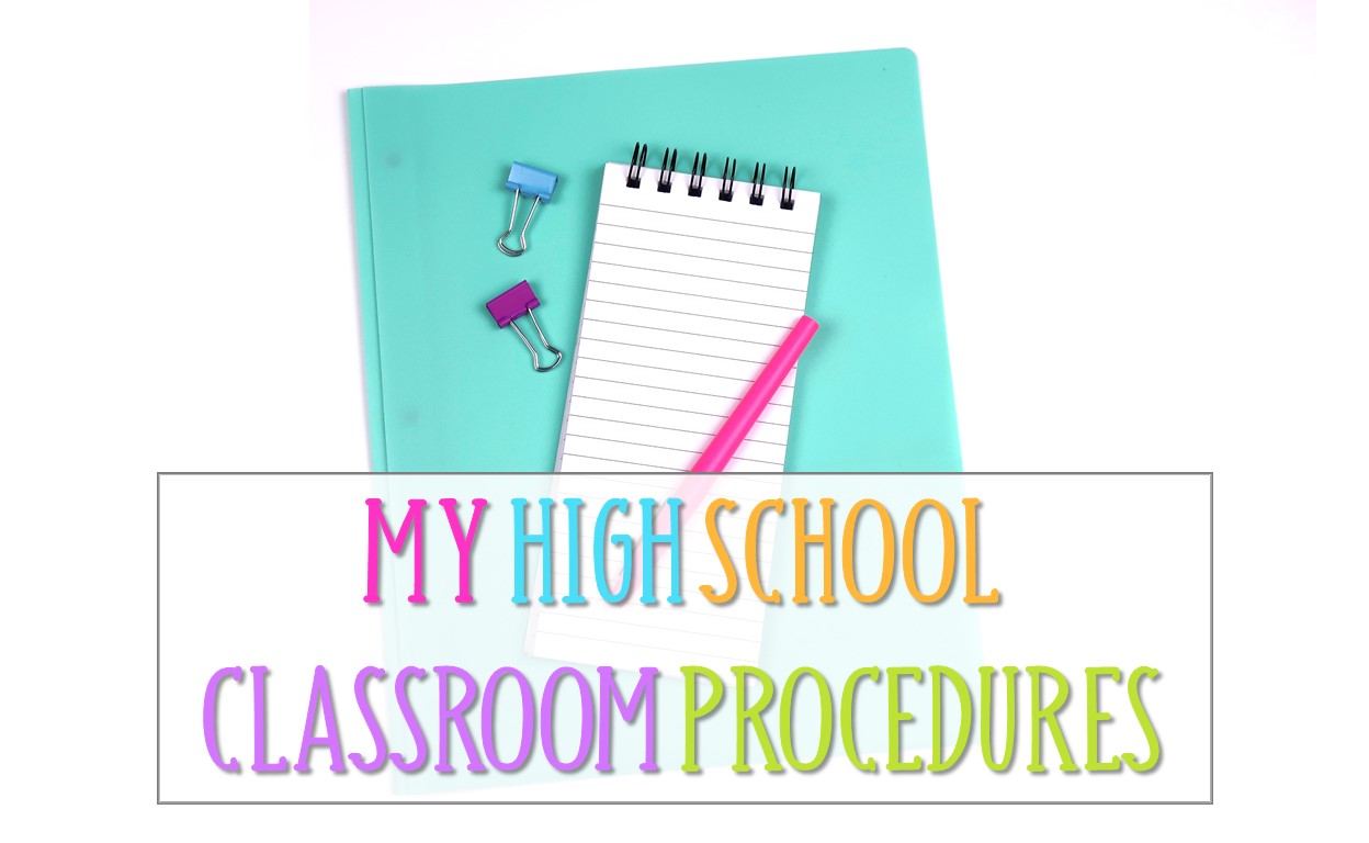 examples of high school classroom rules and procedures